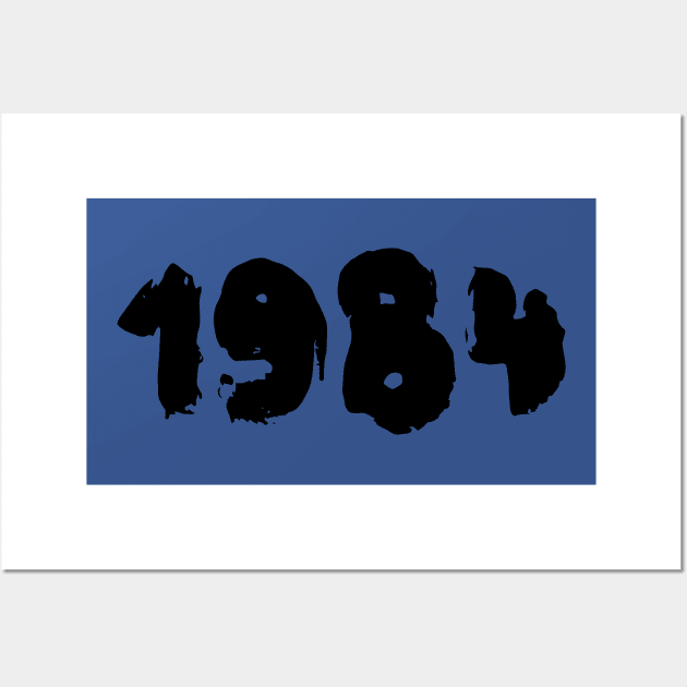 1984 Black Wall Art by FrogandFog